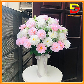 Mua Bình Hoa Cúc Pháp Cắm Sẵn Lọ Hoa Giả Cao 50Cm Decor Bàn Trà Nhà Hàng Khách Sạn DG-107