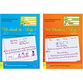 Sách - Combo 2 cuốn Vở Chính Tả Lớp 3 (Biên soạn theo CT GDPT mới) - ndbooks