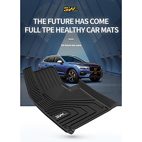 Thảm lót sàn xe ô tô Volvo XC60 2017, đến nay  chất liệu nhựa TPE đúc khuôn cao cấp,nhãn hiệu Macsim 3W,màu đen..