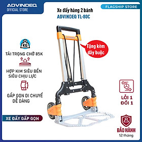 Xe Đẩy Hàng 2 Bánh Rút Gọn ADVINDEQ TL-80C (80kg) - Hàng Chính Hãng