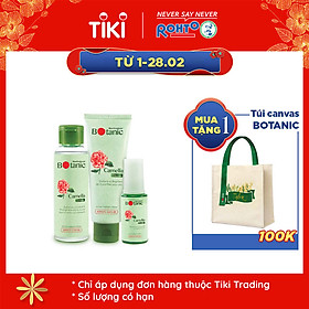 Bộ Sản Phẩm Dưỡng Da Chiết Xuất Hệ Thực Vật Mentholatum Botanic (Gel Rửa Mặt 80g + Dung Dịch Dưỡng 100ml + Tinh Chất Dưỡng 30g)