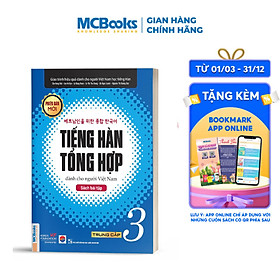 Ảnh bìa Bài Tập Tiếng Hàn Tổng Hợp Trung Cấp 3 (Phiên Bản Mới)