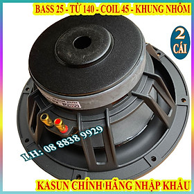 Mua CẶP LOA BASS SUB 25 KASUN TỪ 140 COIL 45 HỒNG KÔNG CAO CẤP - GIÁ 2 LOA