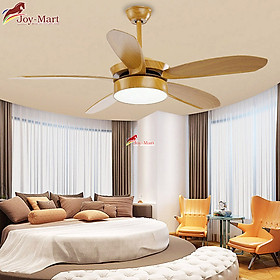 Mua Quạt Trần Đèn Trang Trí Phòng Khách MQT2186 5 Cánh Nhựa ABS Cao Cấp Màu Gỗ Cực Đẹp Với 6 Tốc Độ Gió  Điều Khiển Từ Xa - Hàng Nhập Khẩu