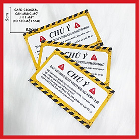 50 CÁI DANH THIẾP 8.5X5CM, CÁN MÀNG MỜ, IN 1 MẶT #10