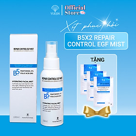 (Tặng thêm 3 miếng mask B5) Xịt dưỡng da, cấp ẩm, phục hồi Yuejin B5 Mist, cấp độ ẩm vả dưỡng chất cho da, làm dịu