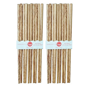Bộ 10 đũa gỗ dừa vuông TABAFACO