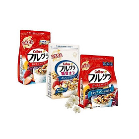 Set 03 túi ngũ cốc trái cây ăn liền Calbee (Full vị) - Nhập khẩu Nhật Bản