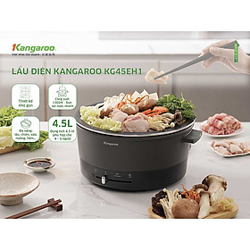 Mua Lẩu điện Kangaroo KG45EH1  dung tích 4.5L  công suất 1300W  cấu trúc đĩa truyền nhiệt giúp truyền nhiệt nhanh và đều - Hàng chính hãng