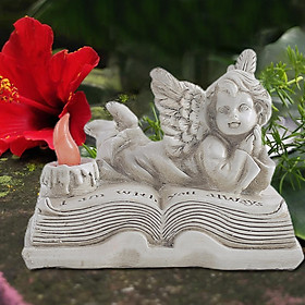 Angel Statue Simulation Candle Statue for Garden Cabinet Decoration