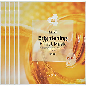 Combo 05 Mặt nạ lụa sinh học BIO CELLULOSE BRIGHTENING (Chiết xuất mật ong làm sáng da)