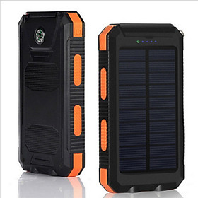 Pin Sạc Dự Phòng Năng Lượng Mặt Trời 20000mAh, Bộ Pin Dự Phòng Du Lịch Dài Ngày ,Cắm Trại Đầu Ra Kép USB 5V 1A / 2A Với Chức Năng Đèn Pin SOS và La Bàn PWBANK US07PWBANK US07P- Hàng Chính Hãng