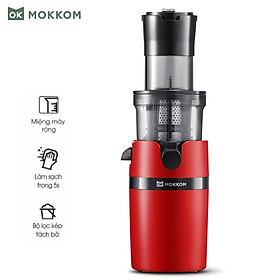 Máy ép chậm Mokkom MK-199 Công suất 200W, đường kính miệng lớn 9cm - Hàng Nhập Khẩu