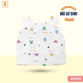 Nón/Mũ Sơ Sinh Họa Tiết Xinh Xắn Cho Em Bé - BB83