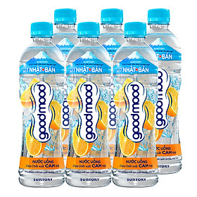 Nước uống Good Mood - 455ml, 6 chai,  vị cam