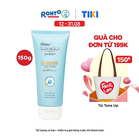 Kem chống nắng body Skin Aqua mát lạnh dùng hàng ngày Sunplay Skin Aqua UV Body Cooling Lotion SPF 50+ PA++++ 150g