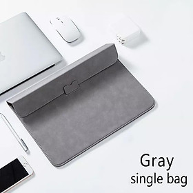 Túi Đựng Laptop Có Chân Đế Protable Laptop Cho Macbook Air Pro 13 14 15.6 Inch Đa Năng Laptop Dành Cho huawe - gray single