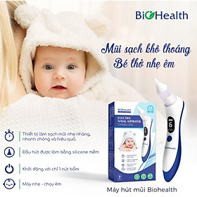 Máy hút mũi Biohealth CNXBQ-006, Hàng chính hãng - bảo hành 2 năm