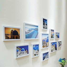 11Pcs Wall Hanging Photo Frame Set Family Picture Display Modern Art Home Decor For Hallway Bedroom Living Room Wall Decoration