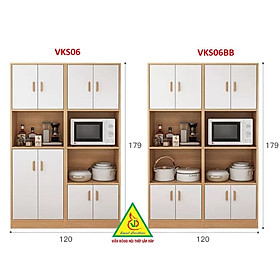 Mua Tủ để đồ nhà bếp nhiều ngăn VKS06BB - Nội thất lắp ráp Viendong Adv