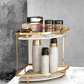 Corner Countertop Storage Rack Shelf Lipstick Makeup Holder Organizer Storage Box Container Perfume Display  Bathroom, Desk, Home