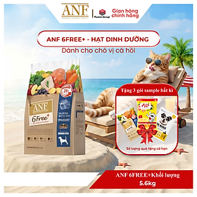 Thức ăn hạt Organic ANF 6FREE CÁ HỒI 5.6kg cho chó nhập khẩu HÀN QUỐC
