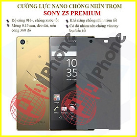 Dán chống nhìn trộm  dành cho Sony Z5 Premium - Dán cường lực dẻo nano