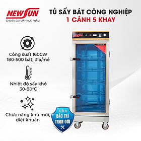 Mua Tủ sấy bát công nghiệp 1 cánh 5 khay NEWSUN inox cao cấp - Hàng chính hãng