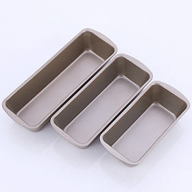 Bakeware Carbon Steel Rectangular Golden Toast Bread Pan Nonstick Cheese Toast Baking Mold