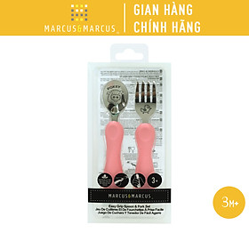 Bộ thìa nĩa ăn dặm cho bé Easy Grip Marcus & Marcus, từ 3 tuổi