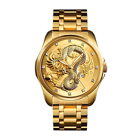 Đồng hồ nam SKMEI 9193 thời trang không thấm nước-Màu Vàng