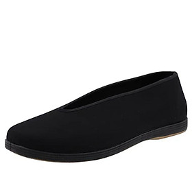 Chất lượng giày bông đen nam truyền thống Kung Fu Cotton Wing Colour: Black Color Shoe Size: 44