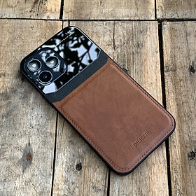 Ốp lưng da thời trang kết hợp MICA dành cho iPhone 13 / 13 Pro / 13 Pro Max / 13 Mini - Hàng nhập khẩu