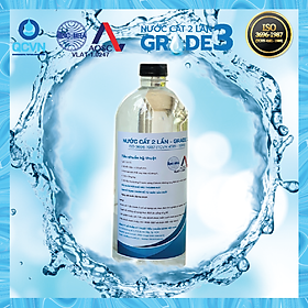 Mua Nước cất 2 lần - Định lượng 1L đạt ISO 3696-1987
