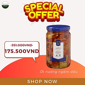 Ớt nướng ngâm dầu Metro Chef