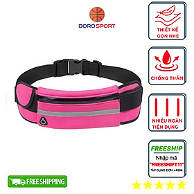 Đai chạy bộ thắt lưng chạy bộ Yesure có ngăn đựng nước và dải phản quang