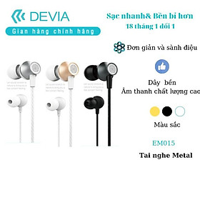 Tai nghe Devia Metal in- ear stereo Earphone - hàng chính hãng