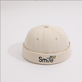 Mũ tròn họa tiết SMILE Chất Bông mềm mịn kiểu dáng hàn quốc cho bé 2 tuổi - 6 tuổi