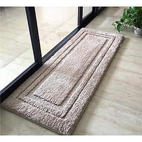 Mua Thảm chùi chân kiêm thảm trải sàn nhà trang trí không gian nội thất hàng cao cấp chất liệu len lông cừu mềm siêu thấm nước  đế cao su chống trơn  kích cỡ dài 1m2  rộng 45cm
