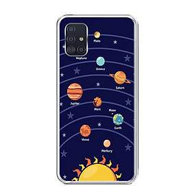 Ốp lưng dẻo cho điện thoại Samsung Galaxy A51 - 0342 SOLARSYSTEM02 - Hàng Chính Hãng