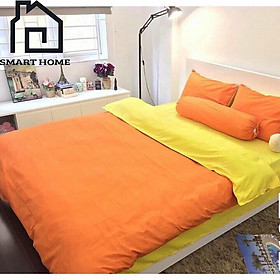 Bộ chăn ga gối Cotton Poly miễn phí bo chun ga giường bọc đệm - SMART HOME