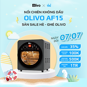 Nồi Chiên Không Dầu OLIVO AF15 [Hàng Chính Hãng] 16 Chức Năng - Dung Tích 15L - Công Suất 2000W - Thương Hiệu Mỹ