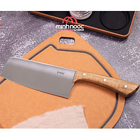 Mua  Chính hãng   Dao cán gỗ lưỡi thép không gỉ iMat. Lưỡi thép iNox 5CR15 sắc bén  bền bỉ. Cán gỗ tự nhiên sạch  sang trọng