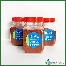 Thức ăn cá cảnh | Cám Inve Thái 1/2 - 2/3 - 3/5 - 5/8 - G8 Hàng công ty - 50gr