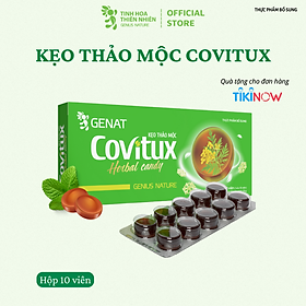 Kẹo thảo mộc Covitux (hộp 10 viên) - Genat - Dropship