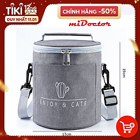 Hình ảnh Túi Giữ Nhiệt Đựng Hộp Cơm Văn Phòng Siêu Dày – Chọn Size – Giữ Nhiệt – 3 Lớp - Chống Thấm Cao Cấp Chính Hãng miDoctor