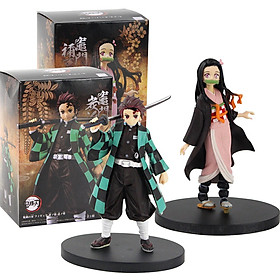 Bộ 2 Mô Hình Nhân Vật Kamado Tanjirou Và Kamado Nezuko Trong Anime Kimetsu no Yaiba