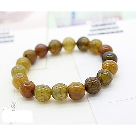 Vòng tay Phong Thủy đá Chalcedony tán sắc VÂN MÂY – Agate – tự nhiên, kèm Bản PHOTOCOPY Giấy KIỂM ĐỊNH, hộp đựng lót lụa vàng.