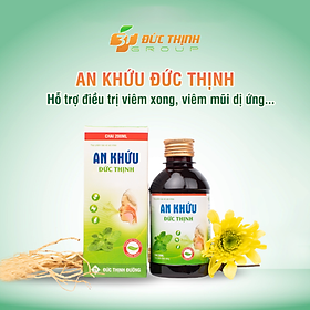 Siro An Khứu Đức Thịnhdành cho người bị viêm xoang