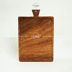 Mua Khay gỗ tay cầm  Khay gỗ trang trí thức ăn  Square wooden tray